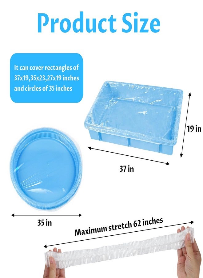 Yhalyea Disposable Small Animal Cage Liners, Plastic Liners Can Cover 37x19, 34x22 Inches, Suitable For Rabbits, Birds, Guinea Pigs, Chinchillas(50) - Image 3